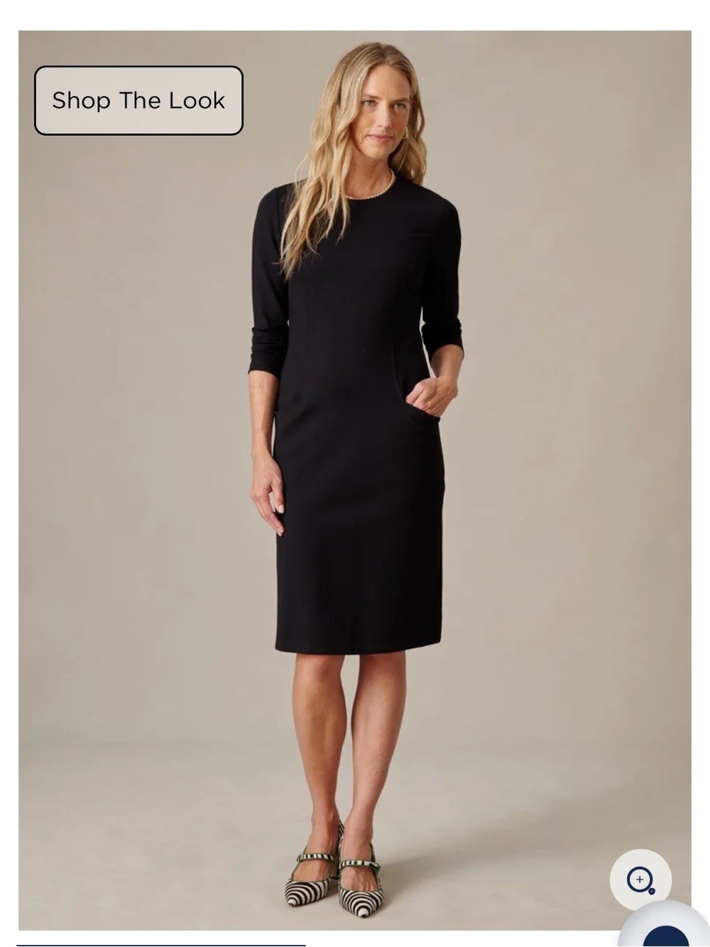J. McLaughlin Black Midi Catalyst Dress